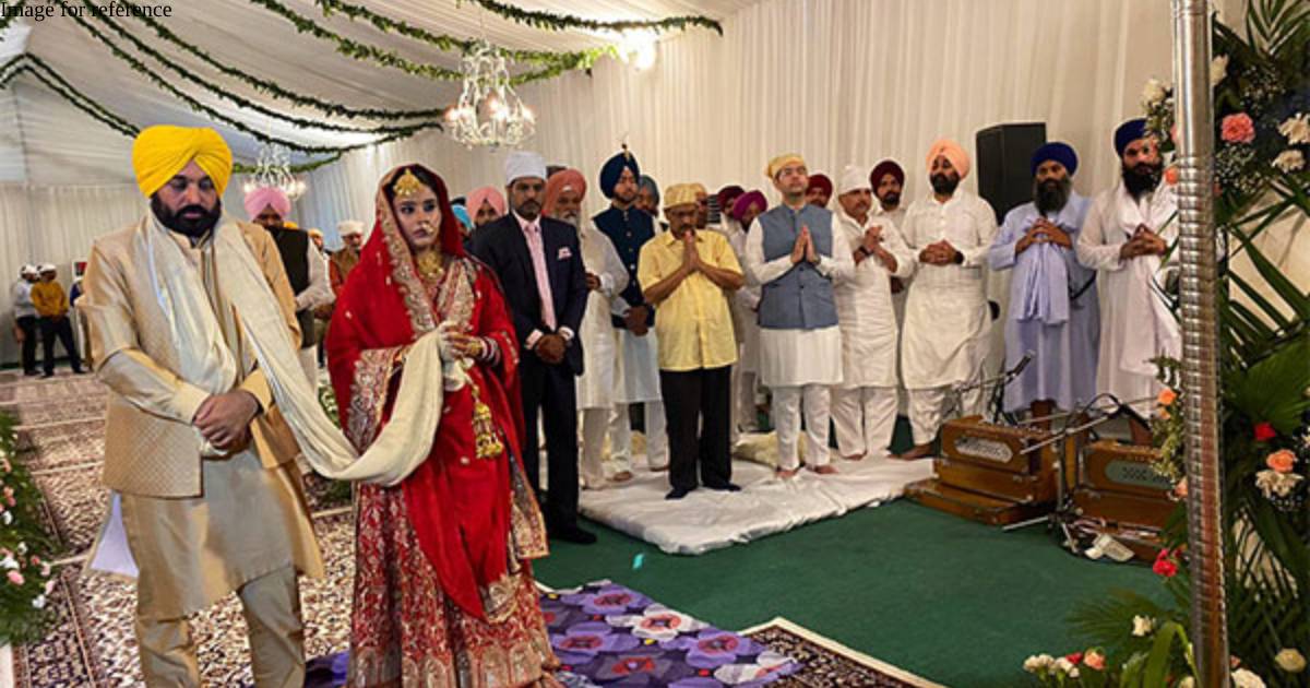 Punjab CM Bhagwant Mann weds Gurpreet Kaur in traditional Sikh ceremony